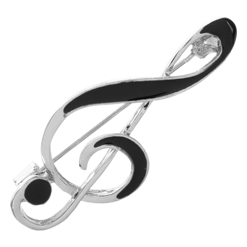 SHOWERORO Musiknoten Brosche aus Zinklegierung mit Emaille Beschichtung Stilvolle Anstecknadel für Jacken Hemden Schals und Taschen Langlebiger Musikschmuck für Musiker und Geschenkideen von SHOWERORO