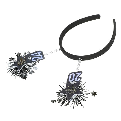 SHOWERORO Neujahrs Stirnband Haaraccessoire Für Silvesterfeiern Partyzubehör Für Familie Und Festliche Foto-requisiten Für Unvergessliche von SHOWERORO