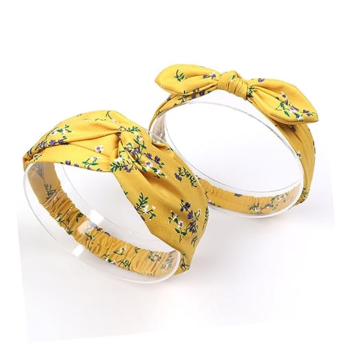 SHOWERORO Eltern-junge Mädchen Haarband Set Mit Knoten Elastisches Stirnband Für Und Urlaub Im Romantischen Lavendel-muster Stylische Accessoires Für von SHOWERORO