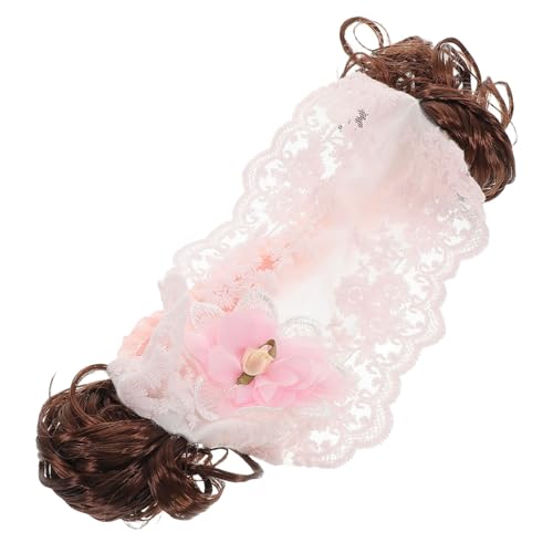 SHOWERORO Spitzen Stirnband Mit Blumen Für Mädchen Babys Verstellbar Weich Fotoshooting Outfit von SHOWERORO