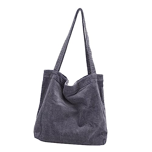 SHOWERORO Große Damenhandtasche Aus Cordmaterial Mit Umhängetasche Studententasche Für Einkäufe Bankette Und Geburtstagsfeiern Atmungsaktiv Und Komfortabel von SHOWERORO