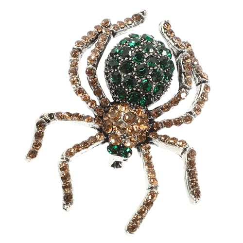 SHOWERORO Vintage Halloween Spinnenbrosche mit Strass Retro Spider Brooch Pin als Modisches Accessoire für Damen Vielseitig für Pullover Mantel Schal und Taschen Geeignet Auffälliges Design von SHOWERORO