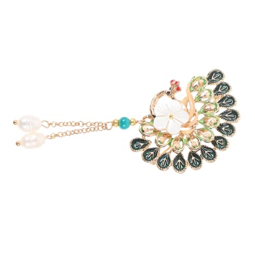 SHOWERORO Vintage Metallbrosche Pfauenmotiv Robuste Anstecknadel für Kleidung Jacken Hüte Schals Modische Tierbrosche als Dekoration für Damen und Accessoires von SHOWERORO