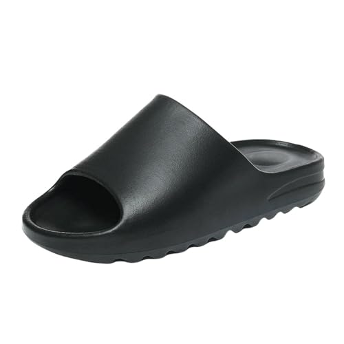 Original Duschhausschuhe für Damen, Herren, Strand, Freizeitschuh, Herren, Slides, Sommer, Unisex, Schwarz , 39 EU von SHPEHU