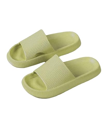 Shower House Step On The Sense Of Shit Hausschuhe Sommer Home Wear Weiche Sohle Rutschfeste Schuhe Einfache Herren Hausschuhe, grün, 48-49 von SHPEHU