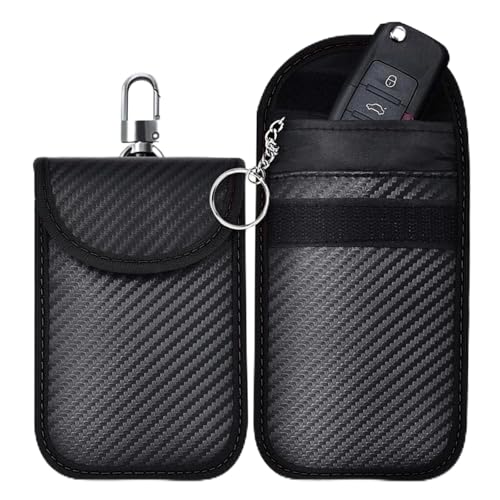 2 Stück Autoschlüssel Schutz Keyless Go Schutz,RFID Blocker Autoschlüssel Hülle,Schlüsseltasche Keyless Go Schutz Autoschlüssel Box für Keyless Schlüssel,Schlüsselbox für Funkschlüssel Abschirmung von SHPUJUN