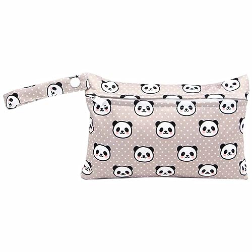 SHTGOI 2 Stück Windeltaschen Wetbag Organiser Beutel Wasserdicht Nasstaschen mit Reißverschluss 15 * 22.5cm Nappy Bags Stoffwindeln Taschen Wickeltasche für Kindergarten Baby Reisen Unterwegs 15# von SHTGOI