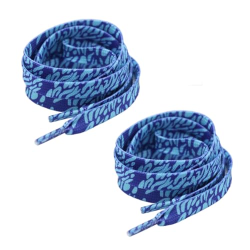 SHTGOI Schnürsenkel 2 Paar flache Schuhbänder bedruckte schnürung laces sneaker shoelaces shoelace schuhband für Sneaker turnschuhe Sportschuhe Basketballschuhe Freizeitschuhe Kinder Erwachsene von SHTGOI