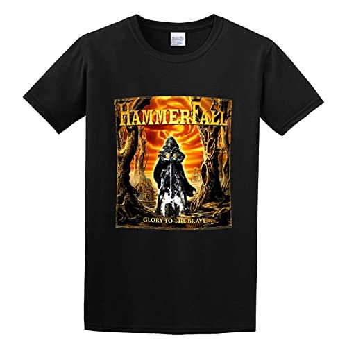 SHUANGMUYUAN HammerFall Glory to The Brave Mens 100% Cotton Tshirt Size XL SHUANGMUYUAN HammerFall Glory to The Brave Mens 100% Cotton Tshirt Size XL von SHUANGMUYUAN