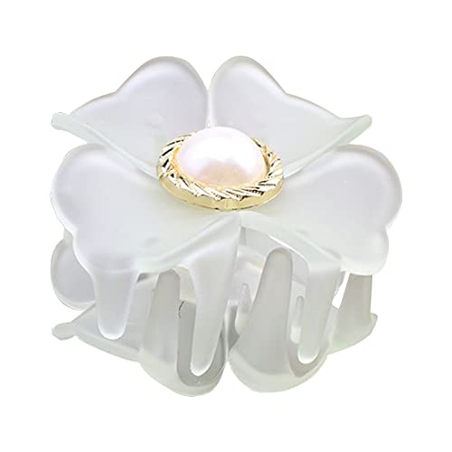 SHUBIAO Jelly Girls Colors Translucent Flower Hair Claws Women Cute Clips Hair Shape Hair Clip Short Hair Clips for Women Hair Clips (Color : C) von SHUBIAO