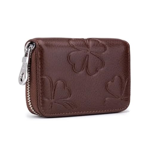 SHUIXIAYUE Blocking Damen Geldbörse Reißverschluss 16 Kreditkartenhalter PU Leder Prägung Design Kleine Kartenetui Tasche, coffee, Einheitsgröße SHUIXIAYUE Blocking Damen Geldbörse Reißverschluss 16 Kreditkartenhalter PU Leder Prägung Design Kleine Kartenetui Tasche, coffee, Einheitsgröße von SHUIXIAYUE