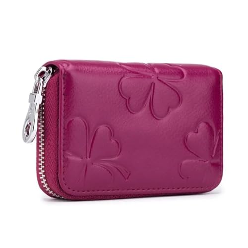 SHUIXIAYUE Blocking Damen Geldbörse Reißverschluss 16 Kreditkartenhalter PU Leder Prägung Design Kleine Kartenetui Tasche, rosarot, Einheitsgröße SHUIXIAYUE Blocking Damen Geldbörse Reißverschluss 16 Kreditkartenhalter PU Leder Prägung Design Kleine Kartenetui Tasche, rosarot, Einheitsgröße von SHUIXIAYUE