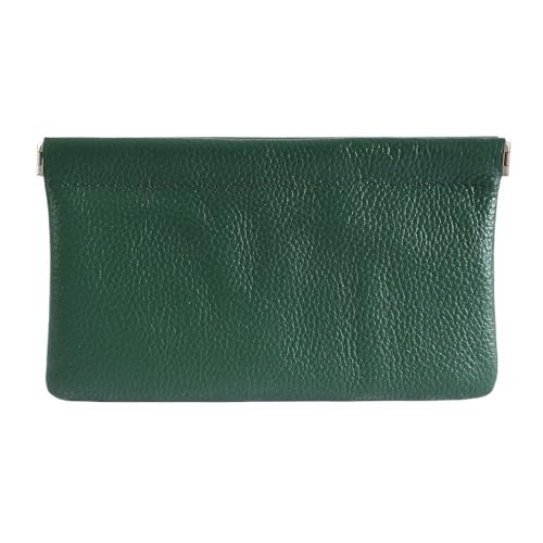 SHUIXIAYUE Echtes Rindsleder, lange Brieftasche, Reisepass, Führerschein, Dokumentenhalter, Datenkabel, Kosmetiktasche, Aufbewahrungsbrieftaschen für Damen, dunkelgrün, Einheitsgröße von SHUIXIAYUE