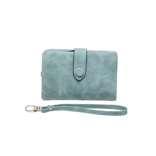 SHUIXIAYUE Geldbörse Damen Kurze Koreanische Süße Schnalle Double Discount Multi Card Change Handtasche, lichtgrün, Einheitsgröße von SHUIXIAYUE