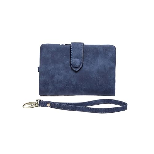 SHUIXIAYUE Geldbörse Damen Kurze Koreanische Süße Schnalle Double Discount Multi Card Change Handtasche, saphirblau, Einheitsgröße von SHUIXIAYUE