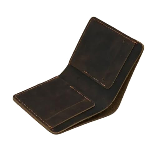 SHUIXIAYUE Herren Leder Geldbörse Echtleder Geldbörse Kartentasche Einfacher Retro Europäischer und Amerikanischer Stil, 5, Einheitsgröße von SHUIXIAYUE