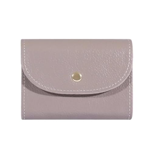 SHUIXIAYUE Kreditkartenetui für Damen, großes Fassungsvermögen, Kartenetui mit Ausweisfenster, Kartenetui mit Reißverschluss, grau, Einheitsgröße von SHUIXIAYUE