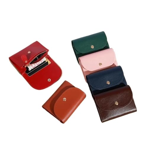 SHUIXIAYUE Kreditkartenetui für Damen, großes Fassungsvermögen, Kartenetui mit Ausweisfenster, Kartenetui mit Reißverschluss, grün, Einheitsgröße von SHUIXIAYUE