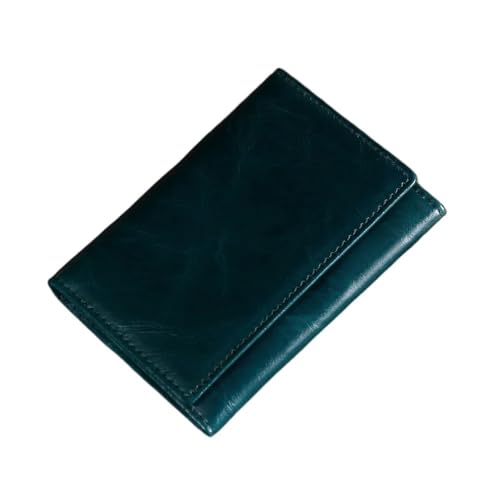 SHUIXIAYUE Kurze Geldbörse aus echtem Leder, Multi-Slot-Öl-Wax-Tonabnehmertasche, Visitenkartenhalter, Retro-Ochsen-Pickup-Geldbörse, Größe S: 3, Einheitsgröße von SHUIXIAYUE