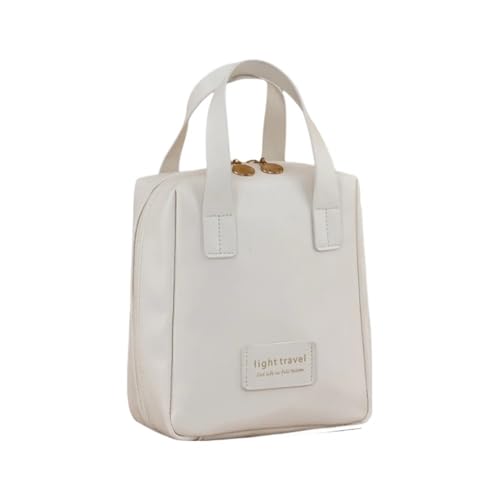 SHUIXIAYUE Neue Große Kapazität Reise Kosmetiktasche Tragbare Leder Kulturbeutel Mit Griff Organizer Multifunktionale Wasserdichte Make-up Tasche, blank, One size von SHUIXIAYUE