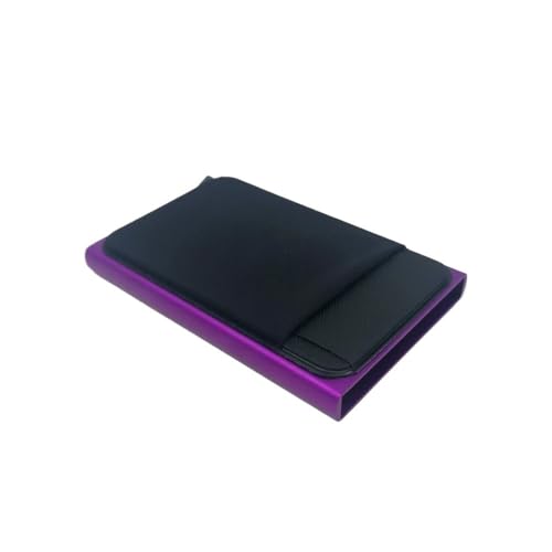 SHUIXIAYUE Schlanke Aluminium-Geldbörse mit elastischer Rückseite, Ausweis-/Kreditkartenhalter, Mini-Geldbörse, automatisches Pop-Up-Bankkartenetui, Doppelsofa 2, Einheitsgröße von SHUIXIAYUE