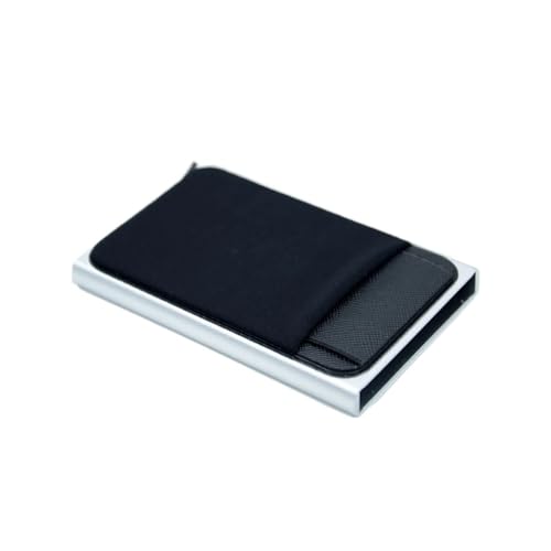 SHUIXIAYUE Schlanke Aluminium-Geldbörse mit elastischer Rückseite, Ausweis-/Kreditkartenhalter, Mini-Geldbörse, automatisches Pop-Up-Bankkartenetui, Toffee Chair 2, Einheitsgröße von SHUIXIAYUE