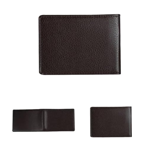 SHUIXIAYUE Schutzhülle aus PU-Leder für Fahrdokumente, Visitenkarten, Ausweis, Zertifikate, Geldbörse, Kartenhalter, dunkelbraun, Einheitsgröße von SHUIXIAYUE