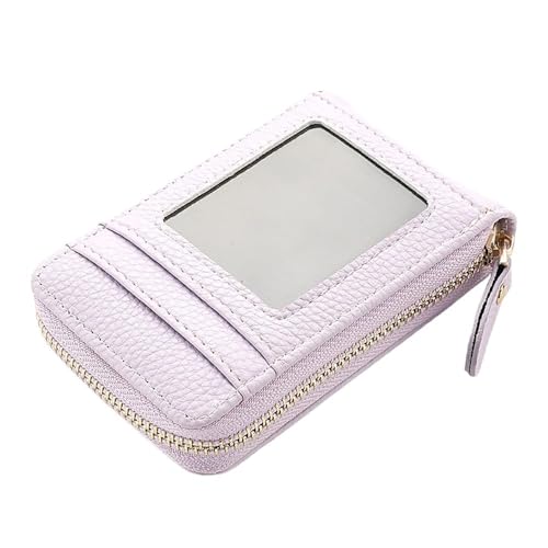 SHUIXIAYUE Unifarbene Geldbörse mit Litschi-Muster, kurze Geldbörse, Reißverschluss, Münzgeldbörse, Damen-Kreditkartenhalter, Doppelsofa 2, Einheitsgröße von SHUIXIAYUE