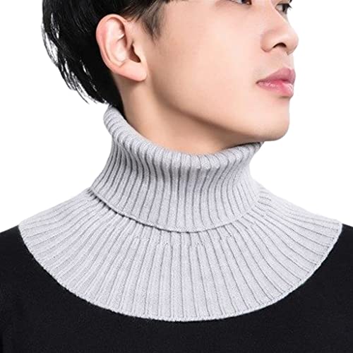 SHUIXIN Fake Kragen - Schal - Herren Damen Fake Kragen Schal Gestrickt Elastisch Falsch Kragen Schal Warm Winter Radfahren Winddicht Abnehmbar Wrap Schal von SHUIXIN