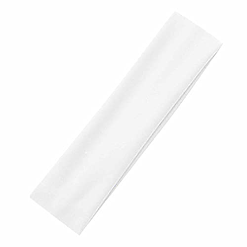 Headband Color 12 Sports Women 's Headband Cotton elastisches Yoga-Zubehör Kinder Haarband (White, One Size) von SHUIYUE