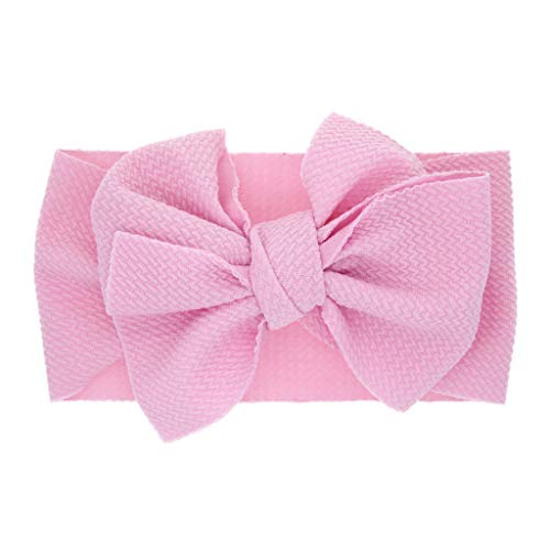 Headband Mädchen Blumen Kleinkinder-Kopfbedeckung Baby-Accessoires Kid Turban Babypflege Baby Haarschleife 6 Monate (2-Pink, One Size) von SHUIYUE