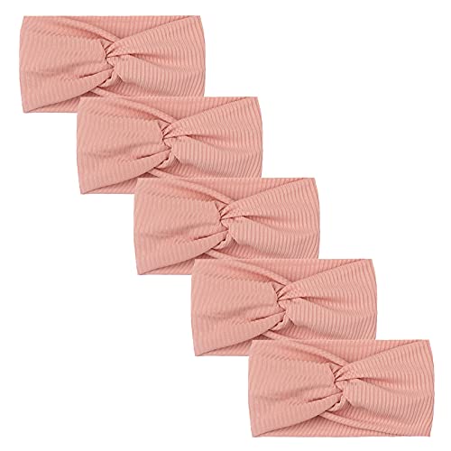 Kinder 5PC Stretch Haarband Mädchen Kopfbedeckung Haarband Baby-Accessoires Streik Babypflege Haargummi (A, One Size) von SHUIYUE