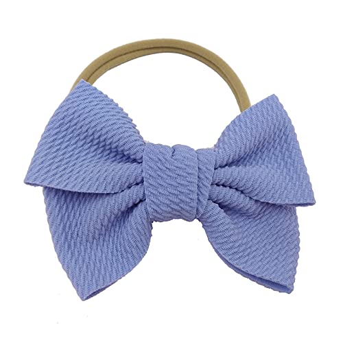 Kleinkind Baby Mädchen Stirnband Bowknot elastisches Haarband für Stirnbänder Mädchen (Sky Blue, One Size) von SHUIYUE