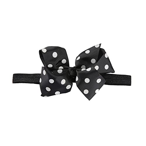 Kleinkind Baby Mädchen Stirnband Punktdrucke Bowknot elastisches Haarband für Schleifen Haarreif (I, One Size) von SHUIYUE