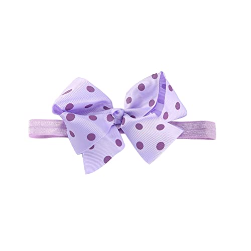 Kleinkind Baby Mädchen Stirnband Punktdrucke Bowknot elastisches Haarband für Schleifen Haarreif (J, One Size) von SHUIYUE