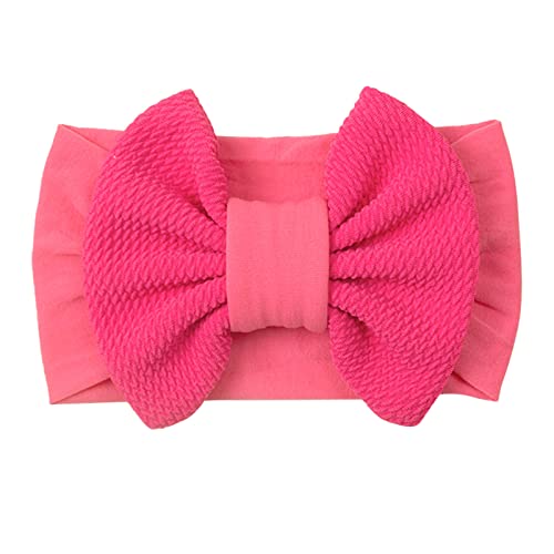 Kleinkind-Säuglings-Baby-Mädchen-Strecken-festes Bowknot-Haarband-Kopfbedeckungs-Stirnband Stirnband Neugeborene (C, One Size) von SHUIYUE