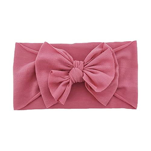 Mädchen Stirnband Kopfbedeckung Baby Einfarbig Kleinkind Kleinkind Haarband Bowknot Strick Babypflege Abstehende Ohren Baby (C, One Size) von SHUIYUE