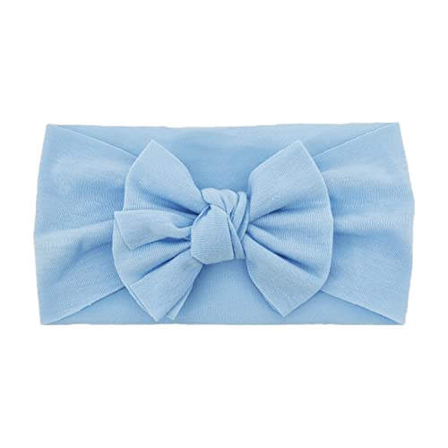 Mädchen Stirnband Kopfbedeckung Baby Einfarbig Kleinkind Kleinkind Haarband Bowknot Strick Babypflege Abstehende Ohren Baby (E, One Size) von SHUIYUE