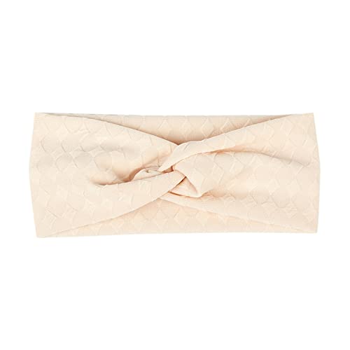 Stirnbänder Baby Mädchen Haarband Baby Schleife Haarband für Neugeborene Baby-Mädchen-Bögen Kopfbedeckung Elastische Haarbänder Stretch für Baby Mädchen (A-White, One Size) von SHUIYUE