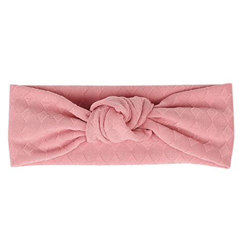 Stirnbänder Baby Mädchen Haarband Baby Schleife Haarband für Neugeborene Baby-Mädchen-Bögen Kopfbedeckung Elastische Haarbänder Stretch für Baby Mädchen (B-Pink, One Size) von SHUIYUE