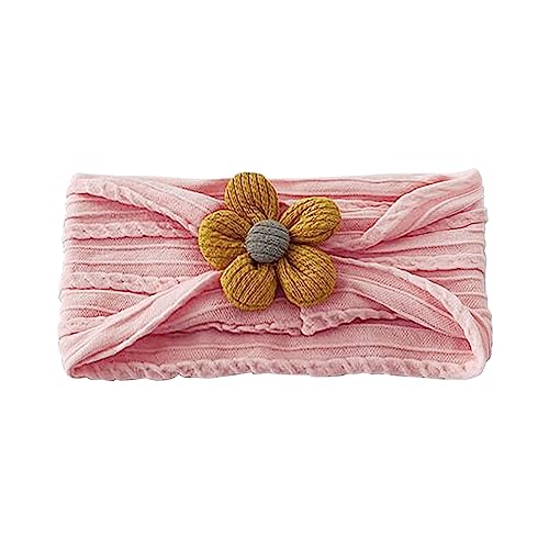 Stirnbänder Streifen Baby Mädchen Haarband Baby Schleife Haarband für Neugeborene Baby-Mädchen-Bögen Kopfbedeckung Elastische Haarbänder für Kleinkinder (Pink#3, One Size) von SHUIYUE