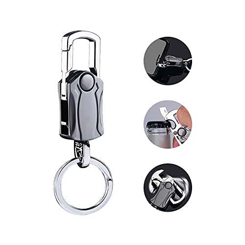 SHULLIN Schlüsselanhänger Zinklegierung schlüsselbund Autoschlüsselkette multifunktionale Schlüsselbund mit Bierflaschenöffner Fingertip Gyroskop Handyhalterfunktion von SHULLIN