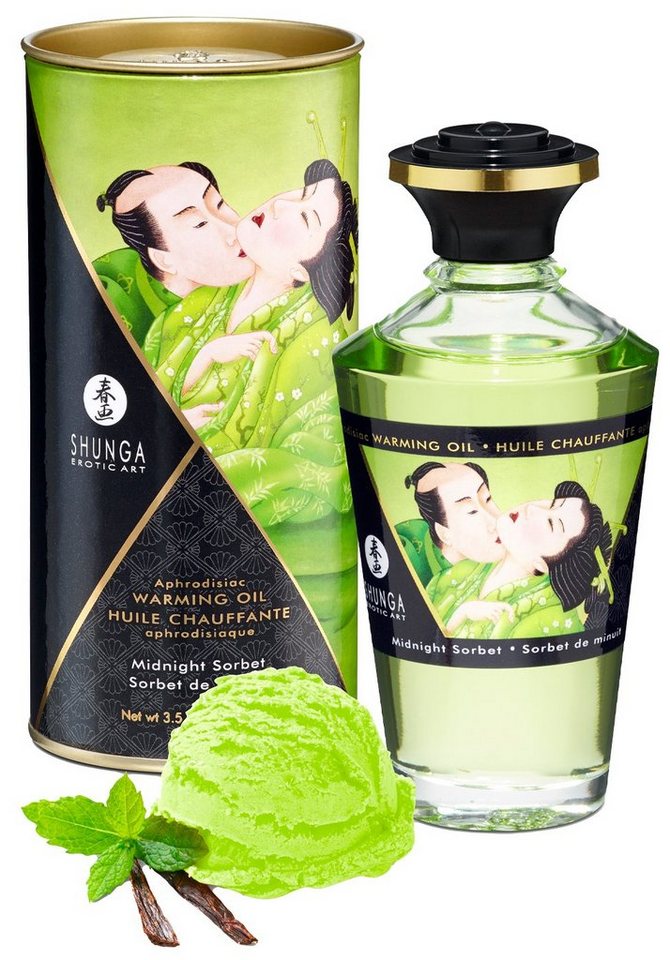 SHUNGA Massageöl Aphrodisiakum wärmendes Massage Öl – Midnight Sorbet, Atemaktivierte Erwärmung SHUNGA Massageöl Aphrodisiakum wärmendes Massage Öl – Midnight Sorbet, Atemaktivierte Erwärmung von SHUNGA