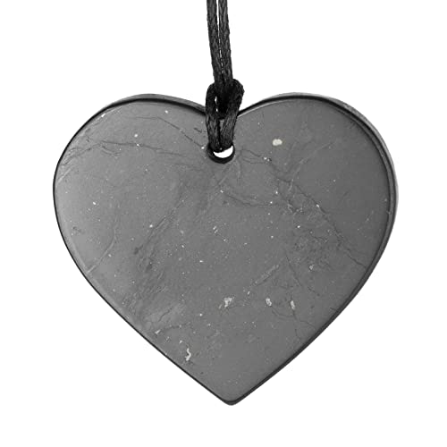 SHUNGITE TOLVU Schungit-Halsketten – verschiedene geometrische Formen Anhänger – authentischer seltener Stein, Stein, Schungit von SHUNGITE TOLVU