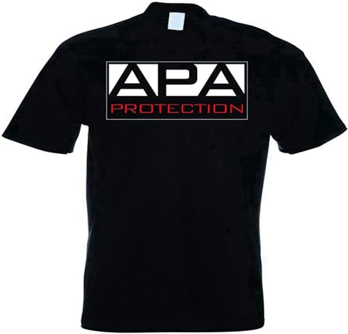 SHUOCAI Men's APA Protection T Shirt Bradshaw & FAAROOQ Black T-Shirt Black XL von SHUOCAI