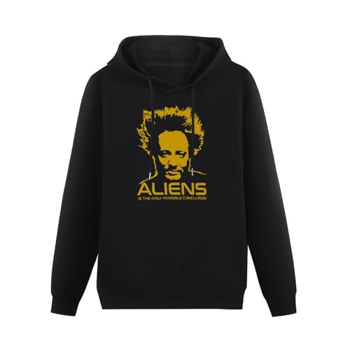SHUOCAI New Popular Ancient Aliens Giorgio Tsoukalos Mens Hoody Black 3XL von SHUOCAI