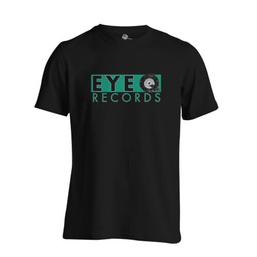 Eye Q Records Label T Shirt Breakbeat German Techno Rave Jungle Drum n Bass BlackX-Large von SHUPMN