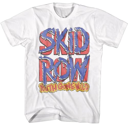 Skid Row Youth Gone Wild Logo Men's T-Shirt Let Me Hear You 1989 Metal WhiteXXX-Large von SHUPMN
