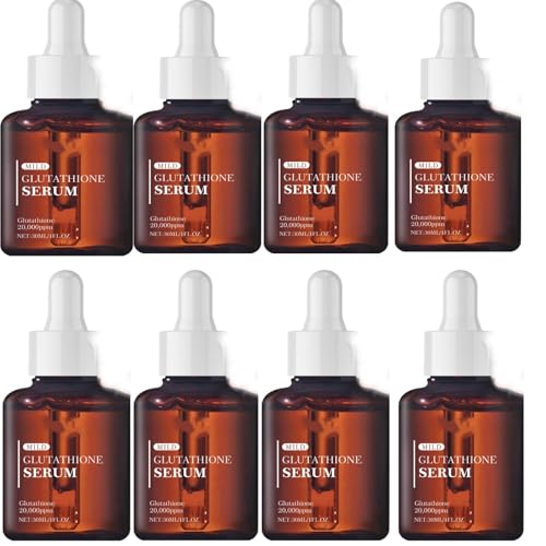 Glutathion-Serum, 20000ppm und Hyaluronsäure Gesicht und Körper Seren für Frauen dunkle Flecken Entfernung, feuchtigkeitsspendende, reduzieren feine Linien & Falten verbessern die Elastizität (8PCS) Glutathion-Serum, 20000ppm und Hyaluronsäure Gesicht und Körper Seren für Frauen dunkle Flecken Entfernung, feuchtigkeitsspendende, reduzieren feine Linien & Falten verbessern die Elastizität (8PCS) von SHWSH