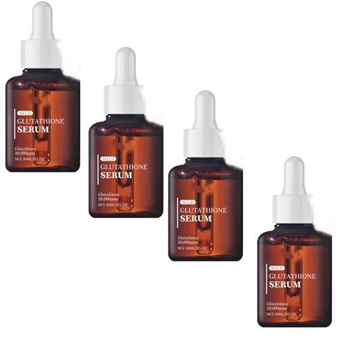 Glutathion-Serum, 20000ppm und Hyaluronsäure Gesicht und Körper Seren für Frauen dunkle Flecken Entfernung, feuchtigkeitsspendende, reduzieren feine Linien & Falten verbessern die Elastizität (4PCS) Glutathion-Serum, 20000ppm und Hyaluronsäure Gesicht und Körper Seren für Frauen dunkle Flecken Entfernung, feuchtigkeitsspendende, reduzieren feine Linien & Falten verbessern die Elastizität (4PCS) von SHWSH